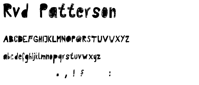 RvD_PATTERSON font