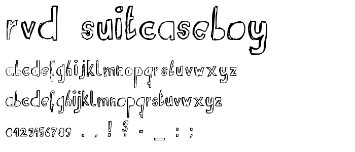 RvD_SUITCASEBOY font