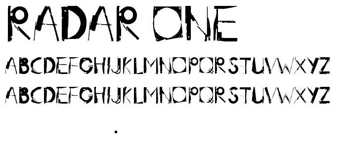 radar_one font