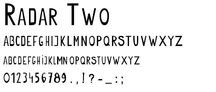 radar_two font