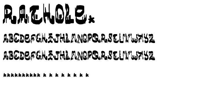 rathole  font
