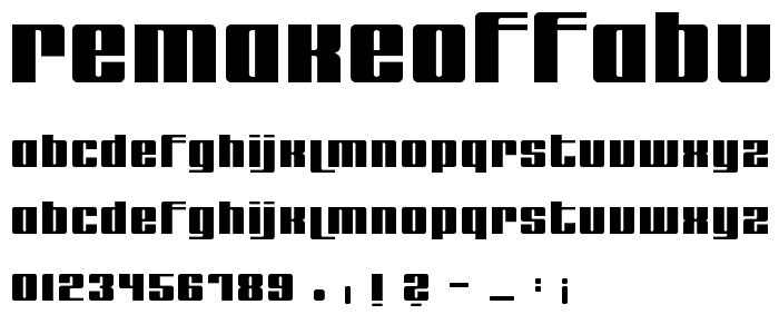 remakeoffabulous font