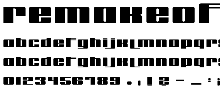 remakeoffabulous3 Bold font