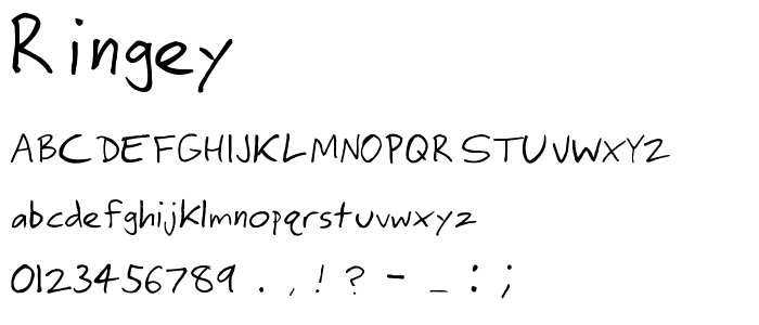 ringey font