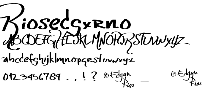 riosedgxrNo font