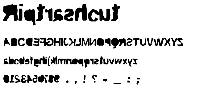 ripTRASHcut font