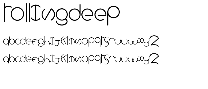rollingdeep font