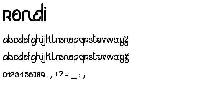 rondi font