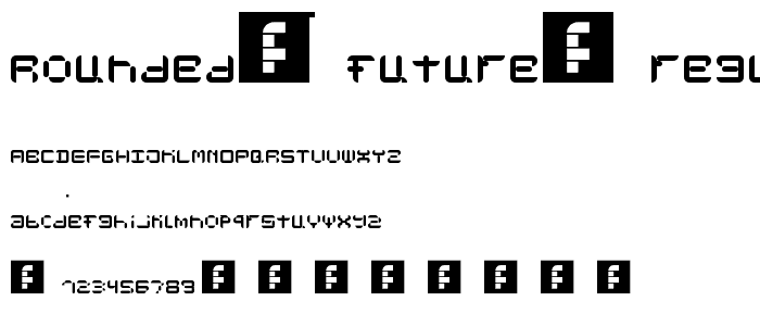 rounded future Regular font