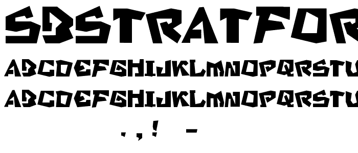 SBStratford font