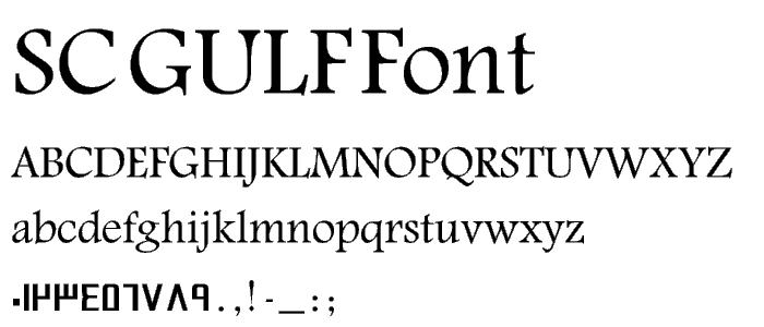 SC_GULF font
