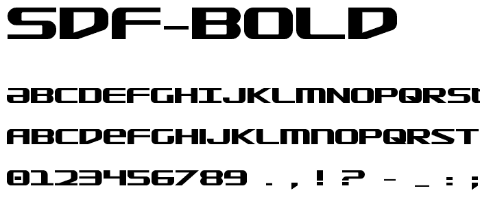 SDF Bold font