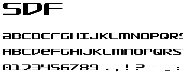 SDF font