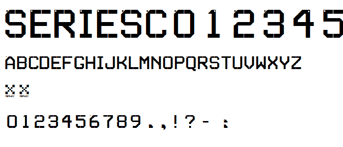 SERIESC font