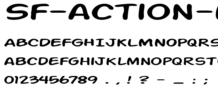 SF Action Man Extended font