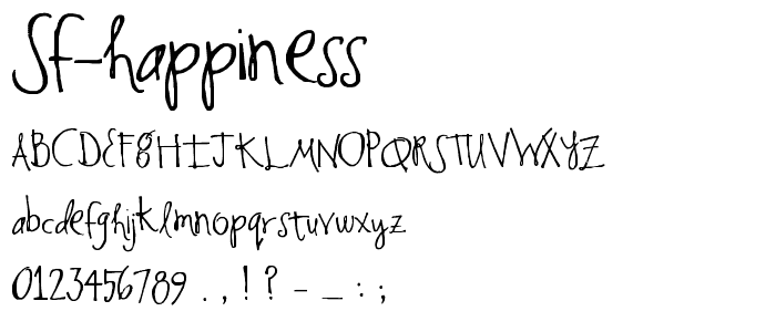 SF Happiness font