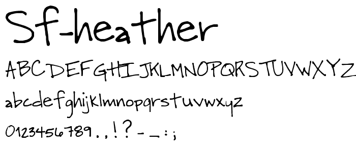 SF Heather font