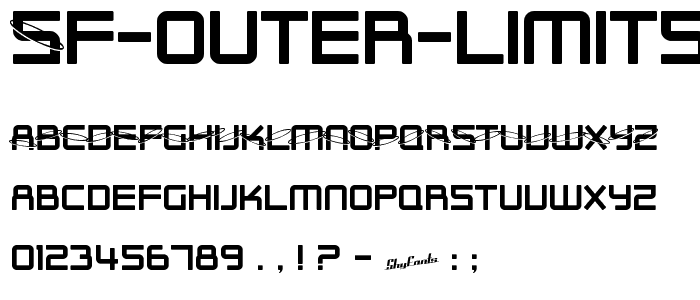 SF Outer Limits Upright font