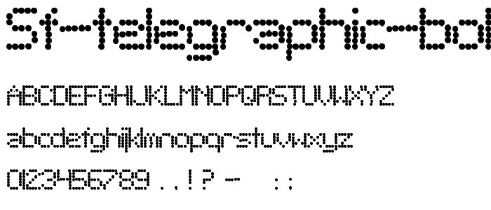 SF Telegraphic Bold font