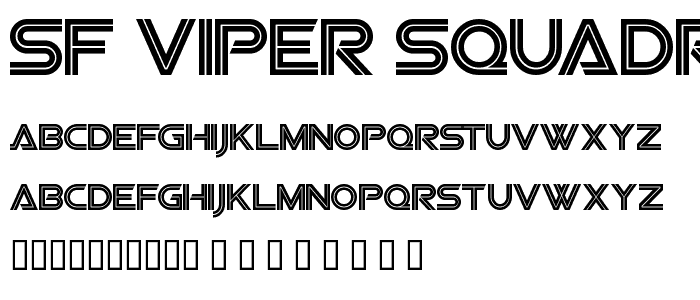 SF Viper Squadron font