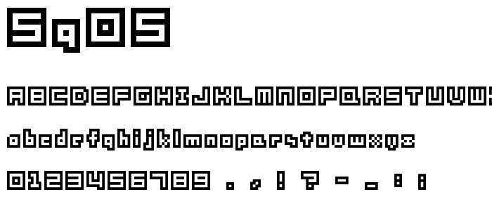 SG05 font