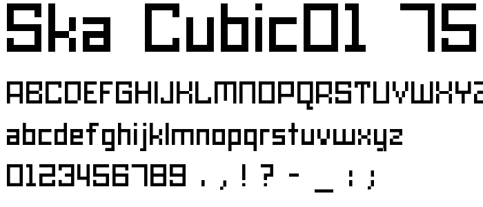 SKA_cubic01_75_CE font