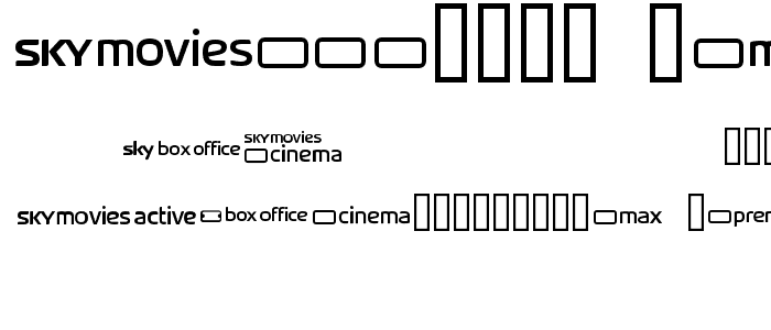 SKYfontmovies font