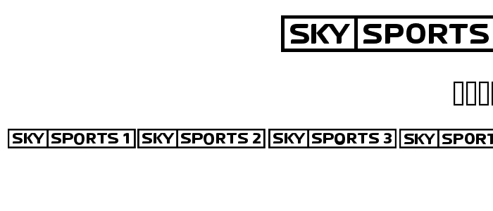 SKYfontsport font