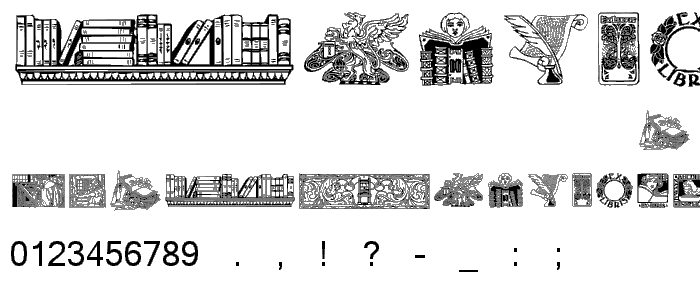SLBookArts font