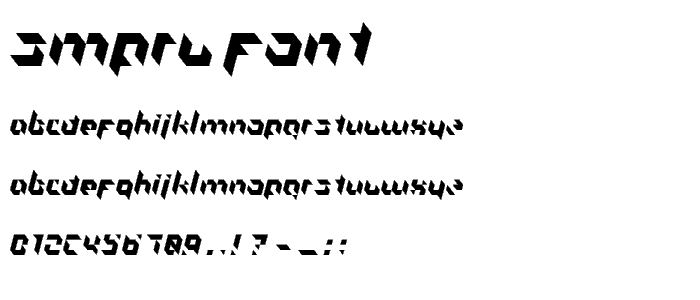 SMPRVL font