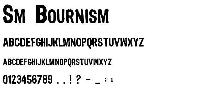 SM_bournisM font