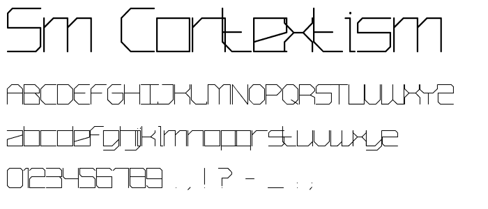 SM_contextisM font