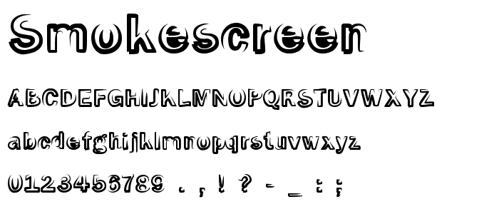 SMoKeScreen font