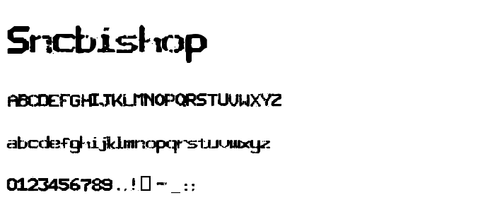 SNCBishop font
