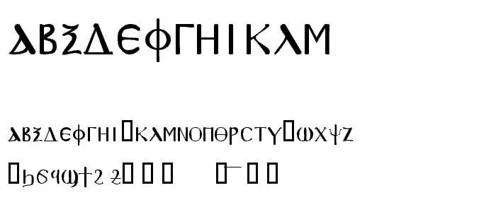 SPAchmim font