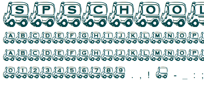 SPs School Bus font