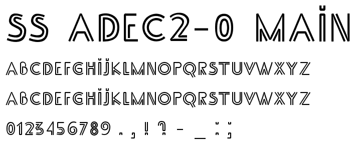 SS_Adec2 0_main font