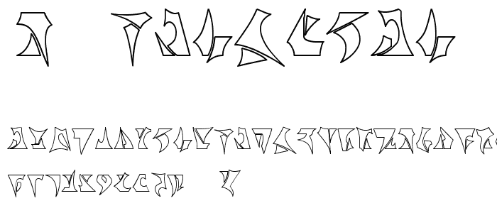 ST Klinzhai Hollow font