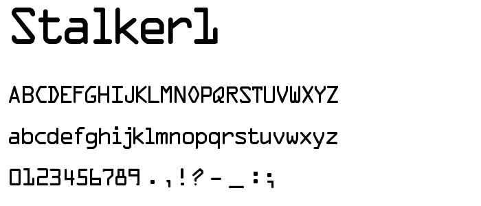 STALKER1 font