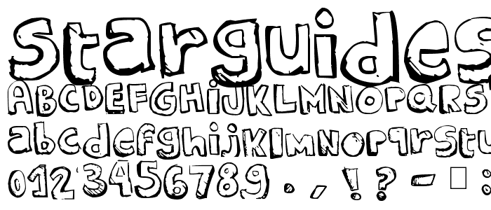 STARGUIDES font