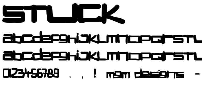 STUCK font