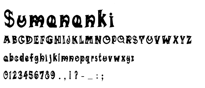 SUMANANKI font