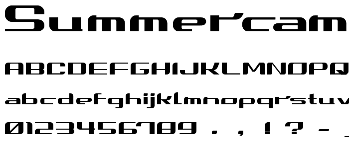 SUMMERCAMP font