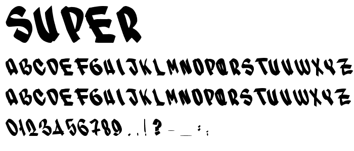 SUPER font