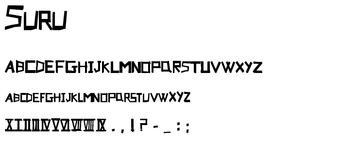 SURU font