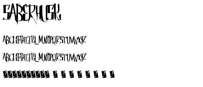 SaberHusk font