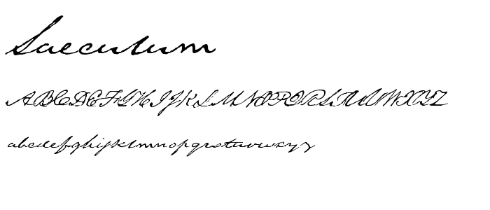 Saeculum font