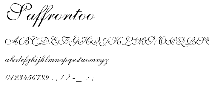 SaffronToo font