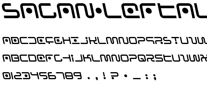 Sagan Leftalic font