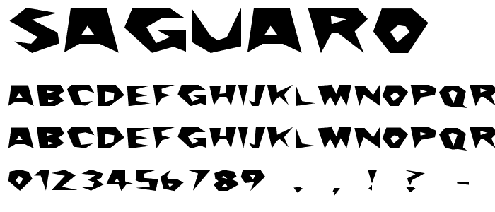 Saguaro font